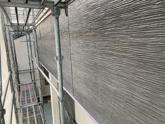 二度塗りの施工